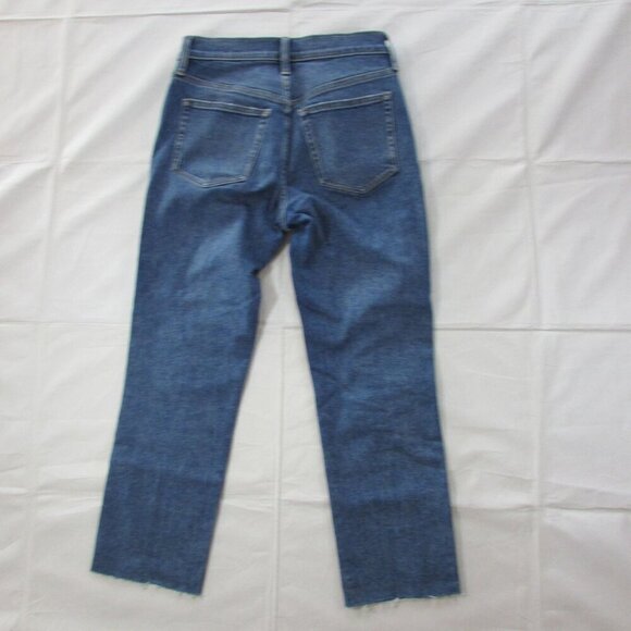J. Crew Women's Size 25 Essential Straight Raw Hem Jeans - Picture 3 of 9